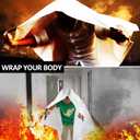 JSE Emergency Fire Blanket for Home, 2 Pack Kitchen Fire Blankets 40″ X 40″, House Flame Retardant Blankets Upgraded Thickened