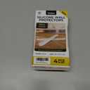 2 x 4 Clear Silicone Wall Protector Strips  Self-Adhesive Door Slam Stoppers & Noise Dampening Bumpers for Cabinets, Car, Toilet Lids, Drawers, Shower  5.5" x 0.7" x 0.2" by Vellax