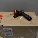 SUNPOW Retractable Garden Hose Reel - 1/2 inch x 50ft Wall Mounted Hose Reel with 3/4 inch Brass Fitting & 10 Function Sprayer Nozzle - Any Length Lock, Auto Rewind System, 180Swivel Bracket - Grey