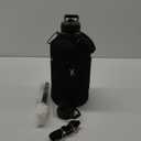 1 Gallon Water Bottle Insulated | Thickened Stainless Steel Vacuum Metal Water Jug | Portable Sports Large for Gym and Hiking with Straw, Carrier Bag, Handle Strap | BPA-Free 128 oz (Advanced Black)