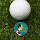 6 x Golf Ball Marker, Funny Golf Hat Clip with Enamel Magnetic Ball Marker, Happy Gilmore Golf Accessories for Men and Women Golfers