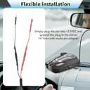 DC3.5 Mirror Wire Power Cord Compatible with Cobra Radar Detectors,Compatible Model RAD 480i 380 450 350 XRS (3005202)