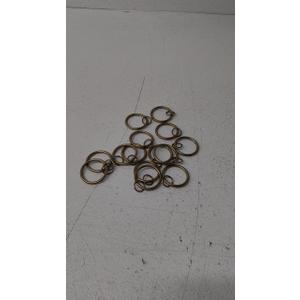 14 Pack Curtain Rings with Eyelets Metal Drapery Ring for Curtain