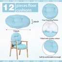 Gerrii 12 Pieces Classroom Floor Cushions with Handles Flexible Floor Seating Cushions Pillows School Chairs in Home School Classroom Kindergarten Daycare Nursery(Fresh Color,Round), Medium