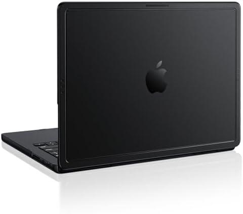 Soonjet Anti-Crack for MacBook Pro 14 inch Case | 2026-2021 M5 M4 M3 M2 M1 Pro/Max | 100% Match Official Color | Protective Hard Shell Laptop Cover｜Armor Black