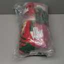 Goodidea Christmas Quilt Set King Size 3 Pieces Bedspreads Red Green Patchwork Santa Snowball Stocking Printed Bedding Set Soft Microfiber Lightweight Coverlet Sets for All Season(King, 110"X90")