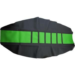 Motorcycle Universal Seat Cover Non-Slip Suitable Rubber Striped Seat Covers Soft For KX60 KX65 KX80 KX85 KX100 KX125 KX250 KX250F KX250R KX300 KX400 Dirt Pit Bike Motocross Off Road Motorbike (Green)