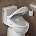Kohler PureWash E815 Elongated Bidet Toilet Seat, Warm Water, White with Remote Control, Self Cleaning Wand, Adjustable Spray Controls, Heated Seat, Easy Installation Bidet Attachment