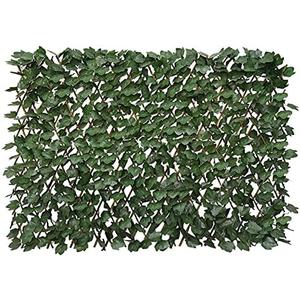 Expandable Fence Privacy Screen for Balcony Patio Outdoor,Decorative Faux Ivy Fencing Panel,Artificial Hedges (1,Ivy)