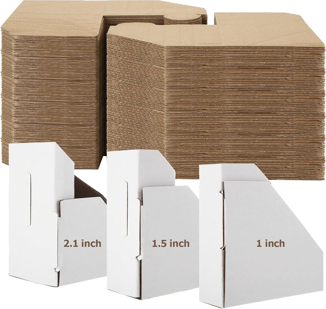 120 Pack Adjustable Cardboard Corner Protectors, Picture Frame Corner Protectors for Shipping Fits 1", 1.5" and 2.1" Frames, Cardboard Packing Corner, Cardboard Shipping Corners