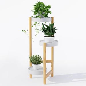 APRTAT Plant Stand Indoor, 3 Tier Bamboo Plant Stands Corner Plant Stand for Multiple Plants, Tall Plant Shelf Plant Holders for Indoor, Outdoor, Corner, Living Room, Balcony, and Bedroom