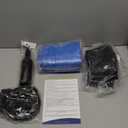 ProBody Pilates Yoga Ball Chair, Exercise Ball Chair with Base or Stand for Home Office Desk Sitting or Workout, 65cm Antiburst Balance & Stability Ball Seat, Large Gym Ball for Back, Abs (Blue with Bands)