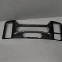 Jogon Dry Carbon Fiber Air Conditioning Control Panel Cover Trim for Ford F150 Raptor Limited Tremor Platinum Lariat XLT PowerBoost Hybrid 2021 2022 2023, Center Console Audio Volume Frame (Glossy Carbon)