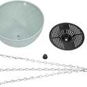 Foraineam 10 Pack Mini Hanging Planters Garden Self-Watering Flower Plant Pot Container Succulent Planter Pots with Hanging Chain