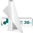 CAREGY Heat Transfer Vinyl HTV for T-Shirts Iron on Vinyl 12 Inches by 30 Feet Roll (White)