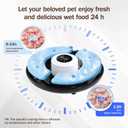 Automatic Wet Food Cat Feeder, Auto Refrigerated Wet Foods Feeder for Cats Dogs 6 Meal Timed Fresh Foods Dispenser with 2 Ice Packs Automatic Cat Dog Food Stainless Steel Bowl for Kitty Puppy Cat Dog