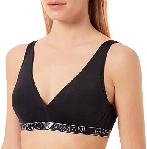 Emporio Armani Women's Iconic Microfiber Bralette Remov. Pads, XS