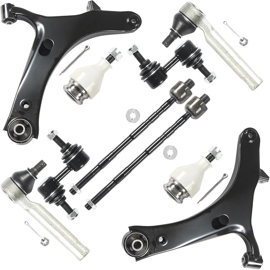 10PCS Suspension Kit Fits 2005 2006 2007 2008 2009 for Subaru Outback Legacy Front Lower Control Arm w/Ball Joint Sway Bar Tie Rod K622031 K622030 K9513 K750049 ES3712 EV800051