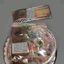 Vintage Floral Party Supplies Rose Gold for Mother's Day - Serves 16 - Includes Flower Paper Plates Cups Napkins Knifes Forks for Baby Shower Bridal Shower Wedding Birthday Decorations Tea Party