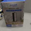 Purewell 3-Stage 0.01m Ultra-Filtration Gravity Water Filter System, NSF/ANSI 42&372 Certification, 304 Stainless Steel Countertop System with 2 Filters and Stand, Reduce 99% Chlorine, 2.25G, PW-OB