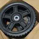 CheeMuii 8 Inch Lawn Mower Wheels 2 Pack 8" Push Lawn Mower Wheels with Bolts and Lock Nuts Kit Fit for Most Standard push Lawn Mowers/Generator/Garden Tiller/Handtruck