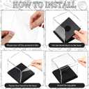 Baderke 1 Pcs Softball Display Case Acrylic Softball Baseball Stand Holder UV Protected Memorabilia Ball Box Clear Display Cube for Sports Ball Storage (Remove the Protective Film Before Use)