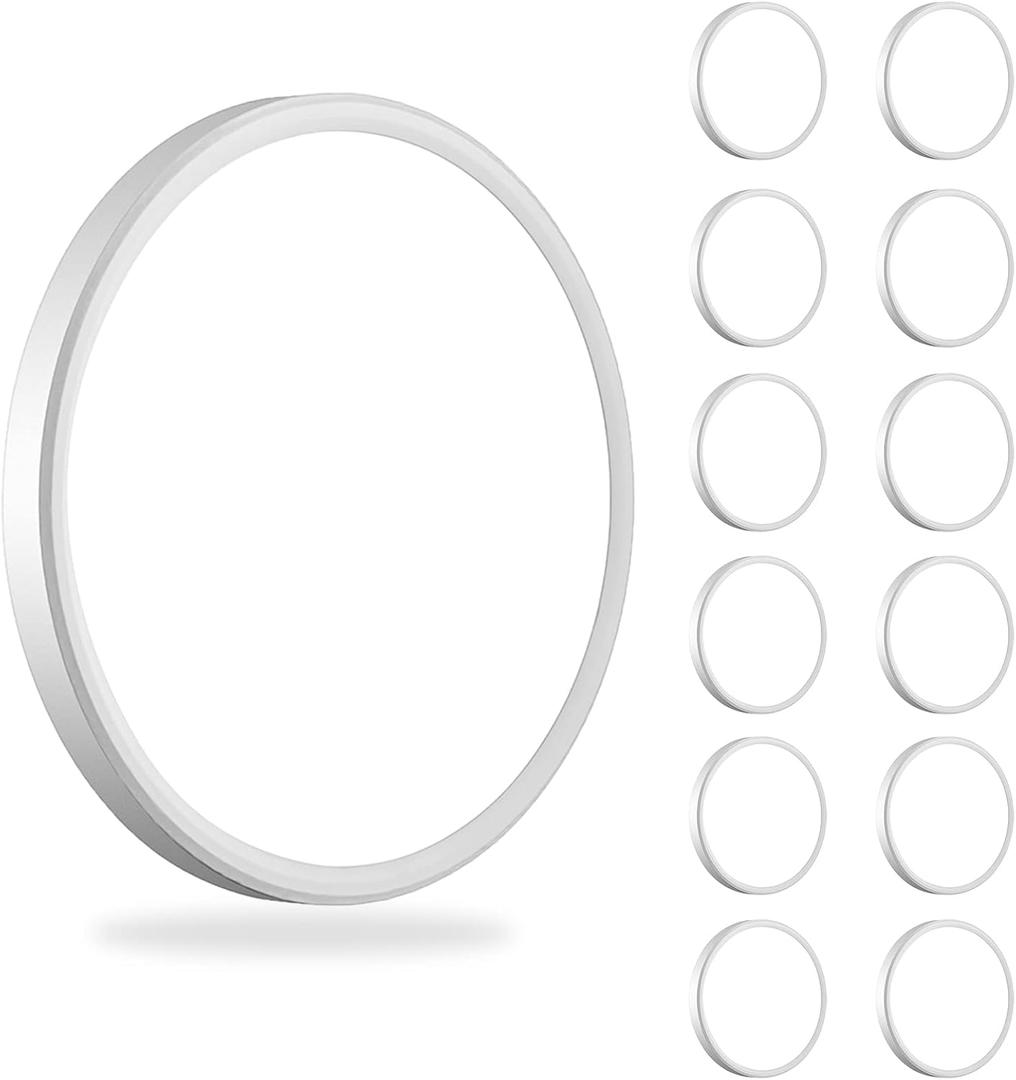 12Pack 3200lm LED Flush Mount Ceiling Light, Super Slim 12 inch Ceiling Light, 5000K LED Light for Bedroom, Living Room, Dining Room, Garage, Office, Warehouse (White)