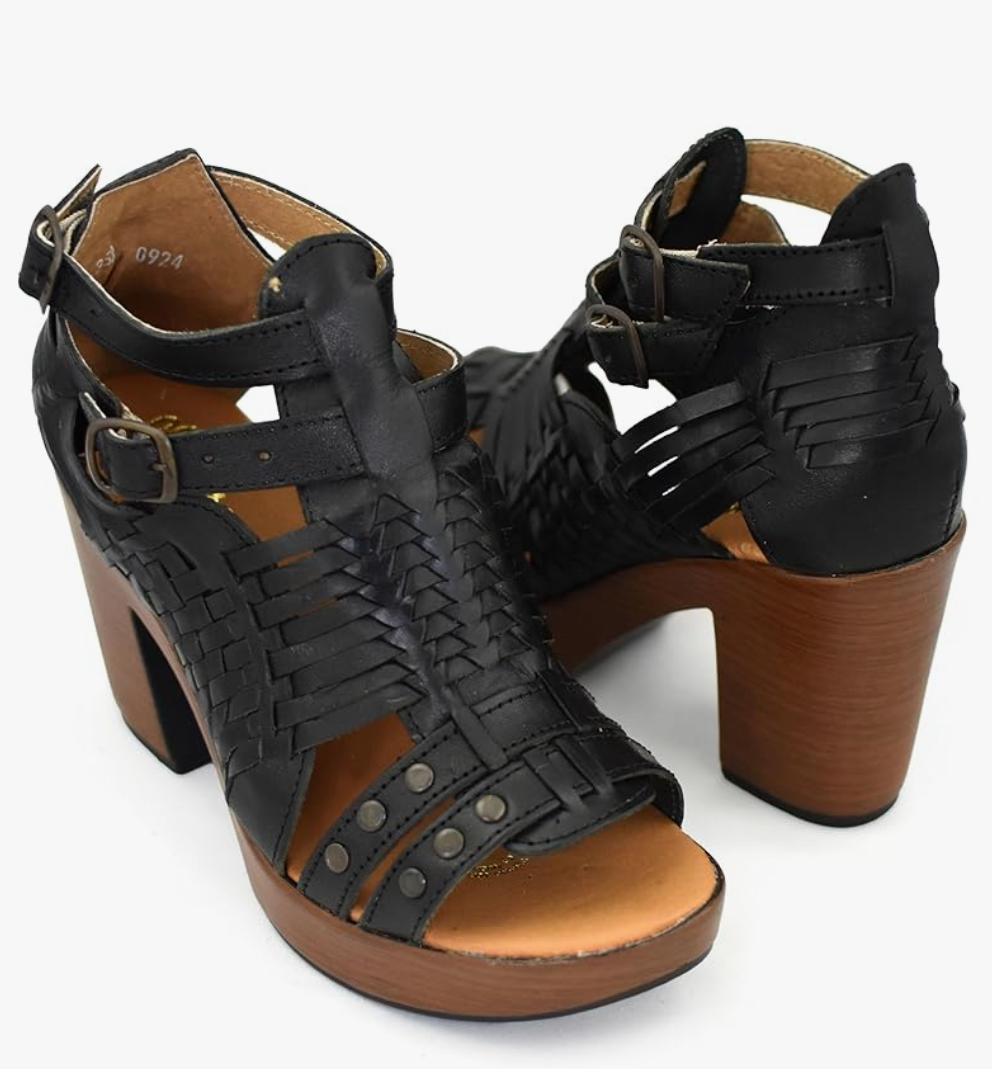 Macarena Collection Womens Shoes Leather Sandals for Women Huarache | Handmade Mexican Sandals Women | Comfortable & Stylish Womens Sandals 353, 7