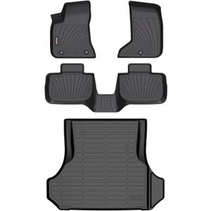 Binmotor-All Weather Floor Mats & Cargo Liner for Dodge Charger AWD 2011-2023/2011-2023 Chrysler 300 AWD, Heavy Duty Floor Liners, Charger Car Trunk Cargo Mat, Trunk Liner 3D Car Mats