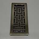 Decor Grates AJH410-A Oriental Floor Register, 4x10 Inches, Antique Brass Finish