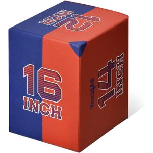Yes4All 3-in-1 Soft-Padded Plyo Box With Wooden Core, Non-Slip Multi-Use Cushioned Plyometric Jump Box with Vinyl Cover for Jumping, Conditioning, Strength Training, 16" x 14" x 12"