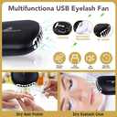 Eyelash Extension Kit for Beginners, Professional Lash Extension Kit with Mannequin Head, Lash Starter Kit with Lash Fan, Lash Extension Supplies for Practice Training Kit(Black)