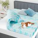 NEWBULIG Mattress Toppers Memory Foam King, 3 Inch Thick Bed Topper Pad Cooling Gel Infused Soft Comfy Padding Breathable for Sleeper Sofa Couch RV Camper, CertiPUR-US Certified