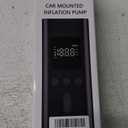 AIRSURE Tire Inflator Portable Air Compressor, 150 PSI Fast Inflation Cordless Air Pump with LED Light, Auto Shut-Off, Rechargeable Battery for Car, Motorcycle, Bike, and Sports Balls