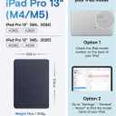 MOFT Dynamic Folio Case for iPad Pro 13-inch(M5 2025/M4 2024), Slim Magnetic Stand Case with 20+ Viewing Angles, Auto Wake/Sleep, Ultra Thin, Navy Blue x Oz Green