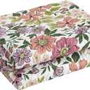 Stratford Park All Season Multi-Color Floral 3 Piece Quilt Set, King Size, Matching with Pillow Shams, Printed Coverlets