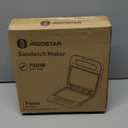 Aigostar Sandwich Maker, Non-Stick Panini Press Sandwich Maker Breakfast Grilled Cheese Maker, Stainless Steel Tostadora de Pan