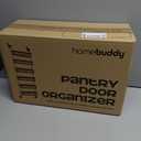 HomeBuddy Pantry Door Organizer - 6 Basket Over The Door Organizer, Sturdy Back of Door Storage Organizer with 3 Sets of Padded Hooks - Door Shelf for Kitchen, Bathroom, Wardrobe