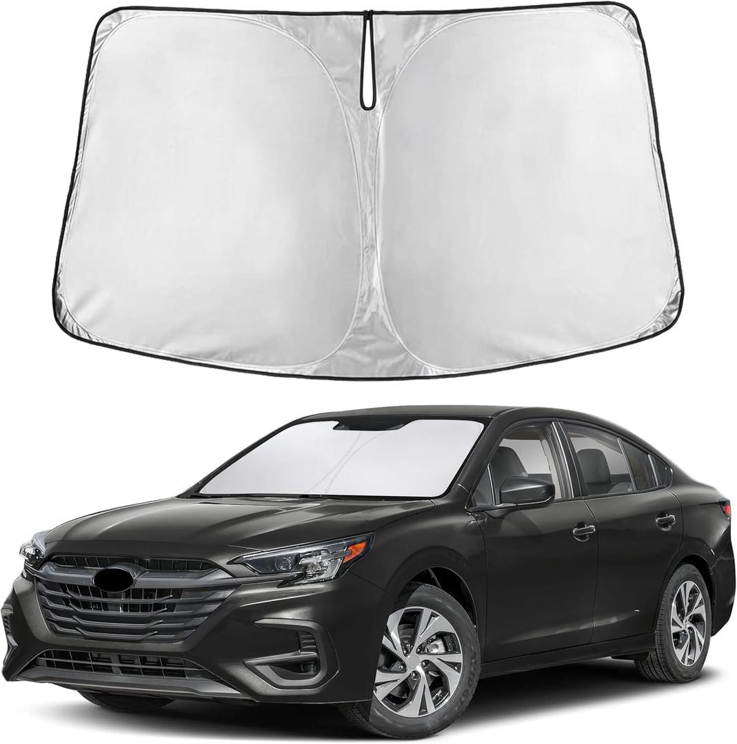 EcoNour Windshield Sunshade Compatible for Subaru Legacy 2020-2023 2024 2025, Sun Visor for Front Windshield & Window Sun Shade Cover, UV Heat Blocker & Protector, Car Accessories