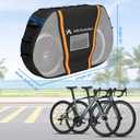 Bike Cover for Car Rack Transport | Waterproof 600D Oxford, 2-Bike Capacity, License Plate Window, Reflective Strips, Quick-Release Buckles | Fits SUVs, RVs, Trucks