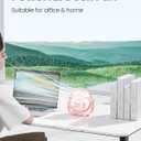Gaiatop USB Desk Fan, 3 Speeds Strong Airflow, 5.5 Inch Portable 90 Rotate Quiet Cooling, Small Personal Table Fans for Bedroom Home Office, Travel Pink