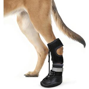 Idepet Dog Drop Foot Brace Strap On (No Knuckling Boot Brace)  Dog Boot Leg Braces for Leg Support, Dog Shoes Lift Toes for Foot Issues, Arthritis, Pet Corrector for Dogs (7)
