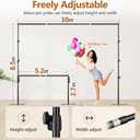 EMART Backdrop Stand Heavy Duty 8.5x10ft Adjustable Pipe and Drape Stand
