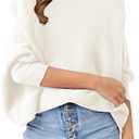 Girls Oversized Sweater Kids Fashion Batwing Sleeve Ribbed Knit Pullover Tops 5-14 Years
