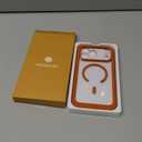 Miracase for iPhone 17 Pro Max Case 6.9" Full-Body Phone Case with Built-in Glass Screen Protector& Full Camera Protector,[Magnetic with MagSafe] Drop Proof 17 ProMax Cover, Orange