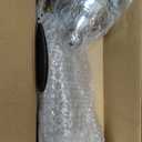 Silver Crystal Vases for Wedding Centerpieces - 20" Tall Metal Trumpet Flower Vases for Tables, Elegant Floral Stands Silver Vases for Holiday Event Celebrations Christmas Wedding Home Decorations
