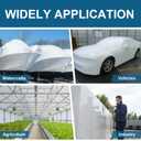 Shrink Wrap for Boats 15' x 15', 8 Mil Polyethylene Plastic Boat Shrink Wrap for Boat Marine Protection and Storage, White Boat Shrink Film with UV Resistance