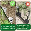 Gardzen 1.5" x 100' Landscape Edging Kit, No Dig Lawn Garden Border with 120 Pcs Spikes, Flexible Edging Border for Mulch Bed Pathway Paver