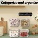 4 Pcs Acrylic Wall Mounted Storage Bins,Clear Hanging Baskets,Adhesive Cabinet Door Organizer Space-Saving,Wall-Mounted Transparent Containers for Kitchen Makeup Bathroom Pantry