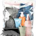 3Mil Thick Extra Large Storage Bags Clear 16"X 20" Zip Plastic Bags 3.5 Gallon Lock Poly Baggies for Packaging Clothing Organizing,Crafts,Travel 5Pack-Heavy Duty